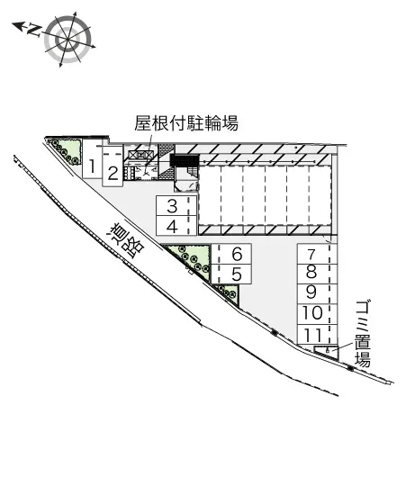 ★手数料０円★福岡市城南区茶山　月極駐車場（LP）